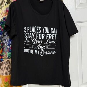 Black Graphic Tee - Short Sleeve